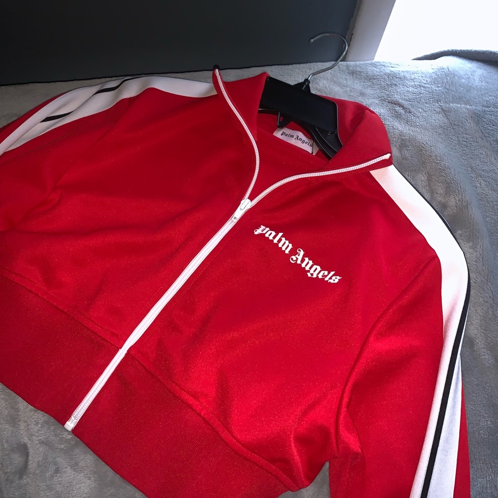 Palm Angels cropped track jacket